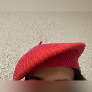 Zara Hot pink Beret hat